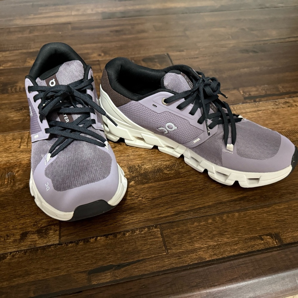 On Running Women's Lavender and White Athletic Shoes